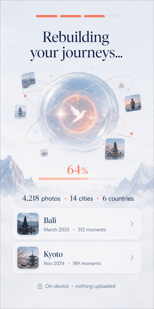 Rebuilding journeys scan screen